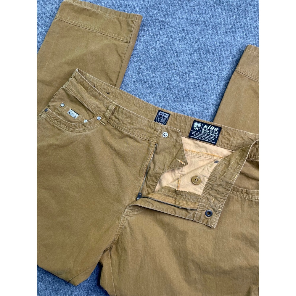 Kuhl Revolvr Lean Pants Mens 40x32 Brown Uberkuhl Articulated Knee Outdoor - Picture 1 of 12